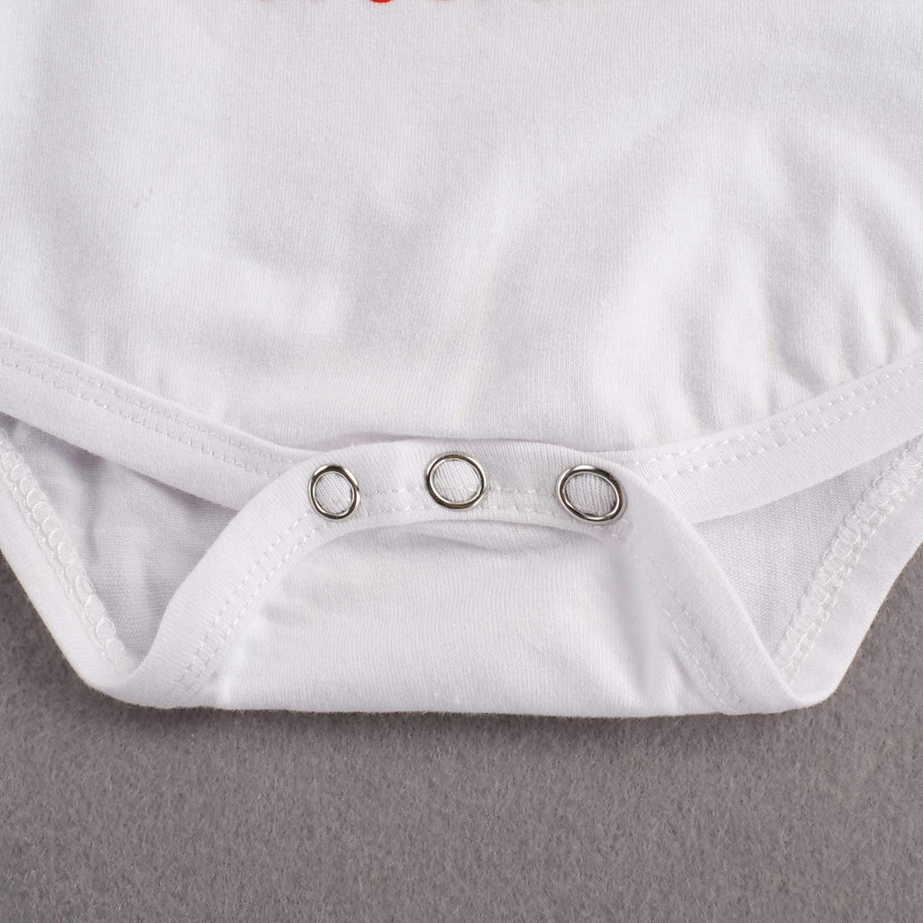 Newborn Baby Girls Valentine'S Day Outfits Ruffle Long Sleeve Romper Love Long Pants Headband 3Pcs Clothes (My First Valentine'S Day, 0-3M)